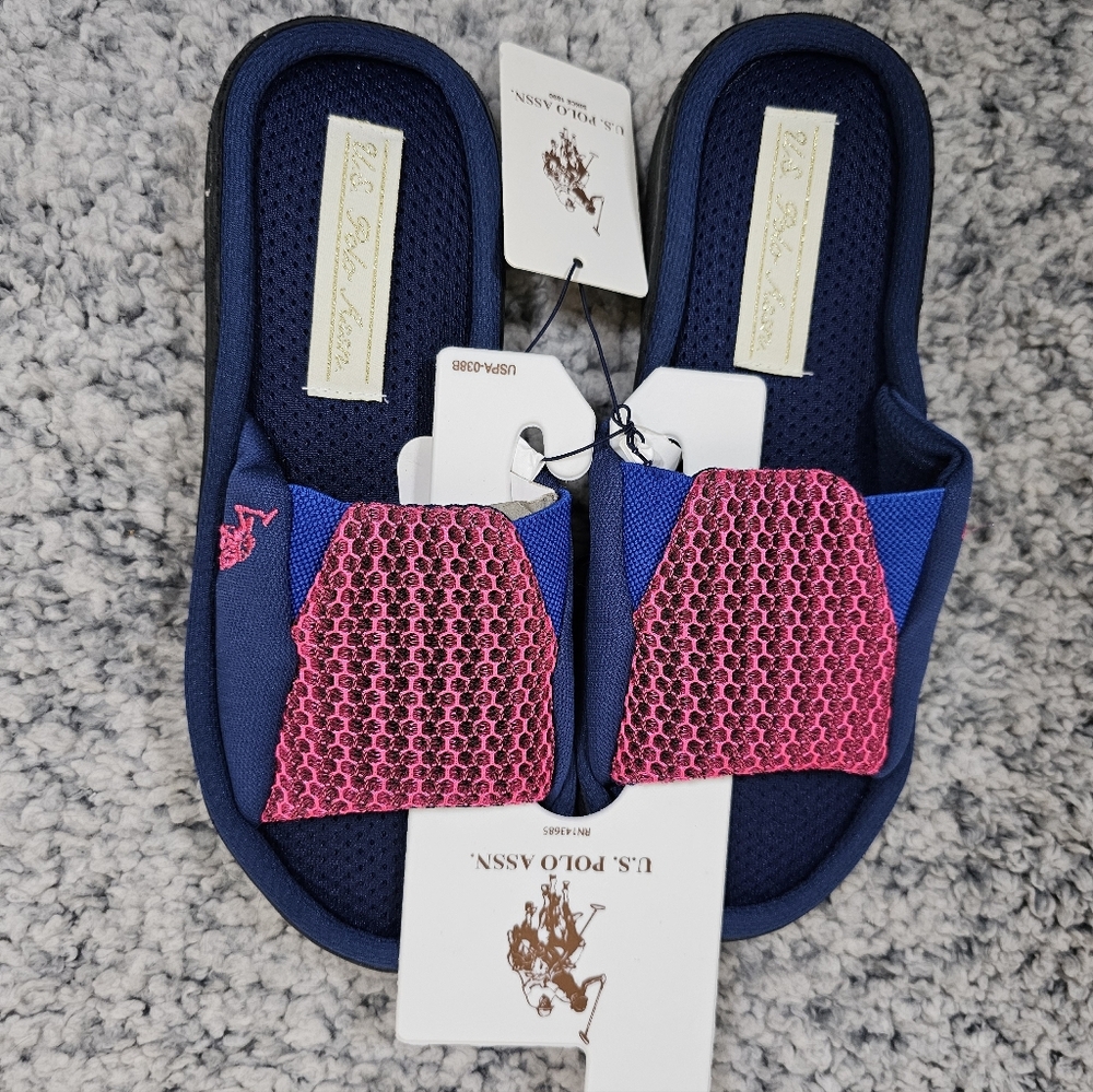 2/$20 U.S. Polo Assn S 5/6 Slide Sandals